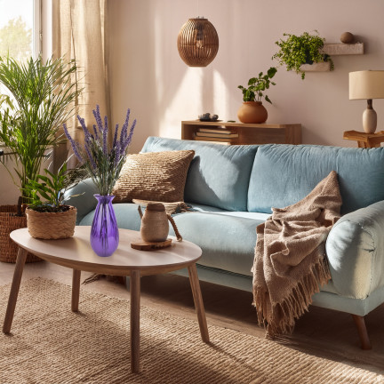 Sztuczne kwiaty wrzosu, gałązka do kompozycji bukietu, fioletowy, dekoracja, 5 gałązek, 34cm