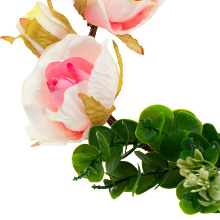 CV21140-2 WIANEK DEKORACYJNY WIOSENNY WIELKANOCNY RÓŻE KWIAT