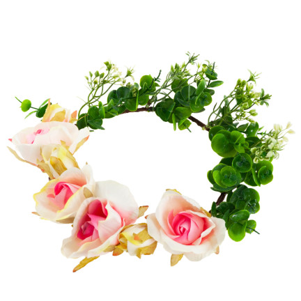 CV21140-2 WIANEK DEKORACYJNY WIOSENNY WIELKANOCNY RÓŻE KWIAT