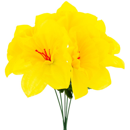 CV22105 ŻONKIL BUKIET 5SZT SZTUCZNE KWIATY OZDOBNE NARCYZY ŻONKILE W BUKIECIE