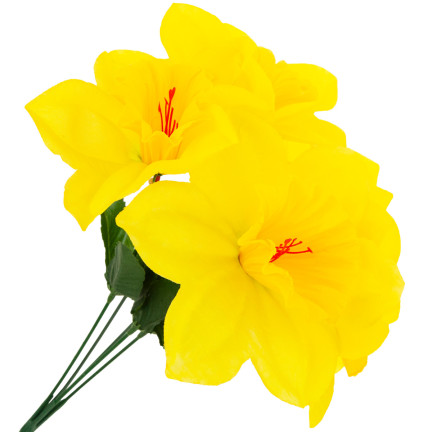 CV22105 ŻONKIL BUKIET 5SZT SZTUCZNE KWIATY OZDOBNE NARCYZY ŻONKILE W BUKIECIE
