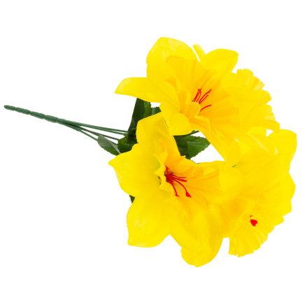 CV22105 ŻONKIL BUKIET 5SZT SZTUCZNE KWIATY OZDOBNE NARCYZY ŻONKILE W BUKIECIE