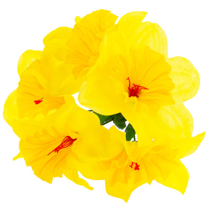 CV22105 ŻONKIL BUKIET 5SZT SZTUCZNE KWIATY OZDOBNE NARCYZY ŻONKILE W BUKIECIE