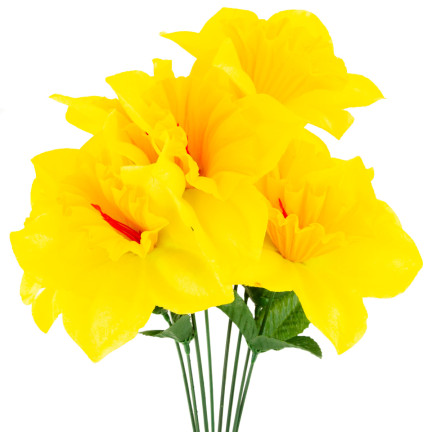 CV22107 ŻONKIL BUKIET 8 szt sztuczne kwiaty żonkile