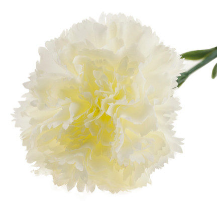 CV22527-1 SZTUCZNE KWIATY GOŹDZIK SZTUCZNY BIAŁY DO WAZONU BUKIETU Stroika cmentarz