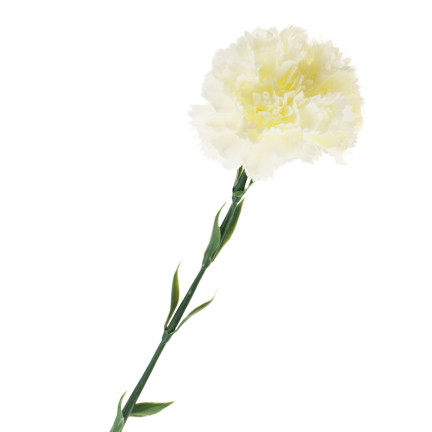 CV22527-1 SZTUCZNE KWIATY GOŹDZIK SZTUCZNY BIAŁY DO WAZONU BUKIETU Stroika cmentarz