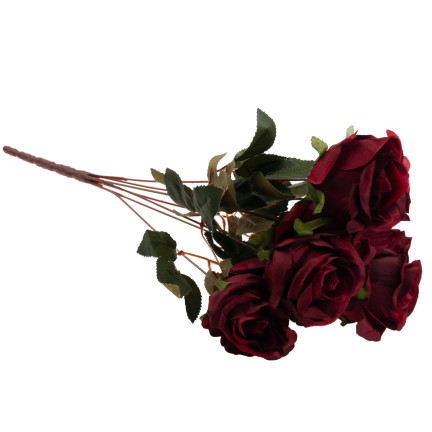 CV23816-6 BUKIET 7 RÓŻ CZERWONYCH RÓŻA GĘSTY JAK ŻYWY