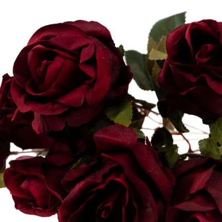 CV23816-6 BUKIET 7 RÓŻ CZERWONYCH RÓŻA GĘSTY JAK ŻYWY