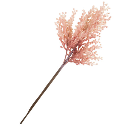 CV23906-2 TRAWA GAŁĄZKA OZDOBNA RÓŻOWA SZTUCZNA DEKORACYJNA POLNA NA PIKU DO WAZONU