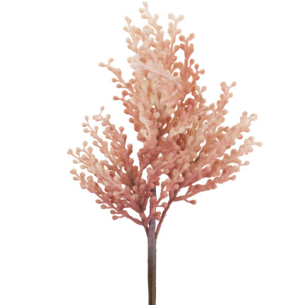 CV23906-2 TRAWA GAŁĄZKA OZDOBNA RÓŻOWA SZTUCZNA DEKORACYJNA POLNA NA PIKU DO WAZONU