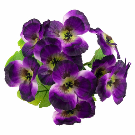 CV26367-4 BRATKI BUKIET BRATKÓW GĘSTY SZTUCZNE KWIATY GAŁĄZKI BRATEK W BUKIECIE