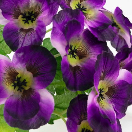 CV26367-4 BRATKI BUKIET BRATKÓW GĘSTY SZTUCZNE KWIATY GAŁĄZKI BRATEK W BUKIECIE