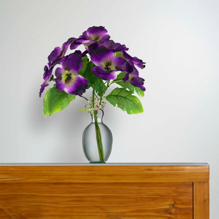 CV26367-4 BRATKI BUKIET BRATKÓW GĘSTY SZTUCZNE KWIATY GAŁĄZKI BRATEK W BUKIECIE