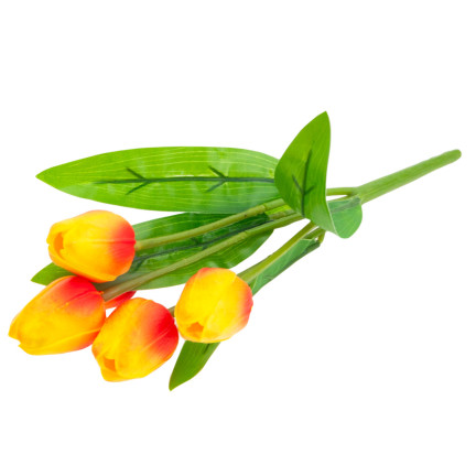 CV26805-7 TULIPAN BUKIET TULIPANÓW X5 SZTUCZNE KWIATY TULIPANY W BUKIECIE PIANKOWE