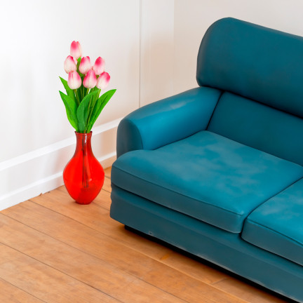 CV26807-8 TULIPAN BUKIET TULIPANÓW piankowych X7 różowe TULIPANY SZTUCZNE W BUKIECIE