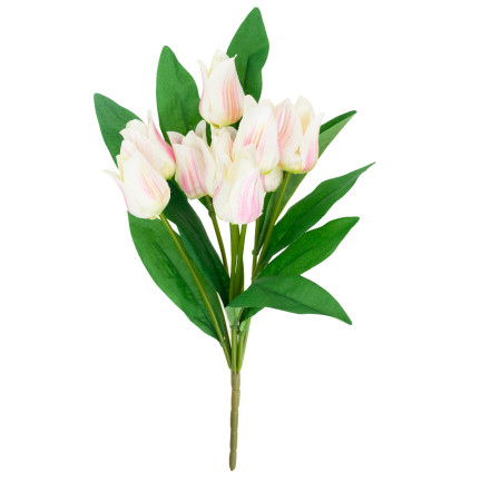 CV26811-2 TULIPAN DUŻY BUKIET TULIPANÓW X9 różowe SZTUCZNE KWIATY TULIPANY W BUKIECIE