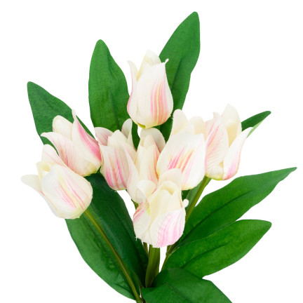 CV26811-2 TULIPAN DUŻY BUKIET TULIPANÓW X9 różowe SZTUCZNE KWIATY TULIPANY W BUKIECIE