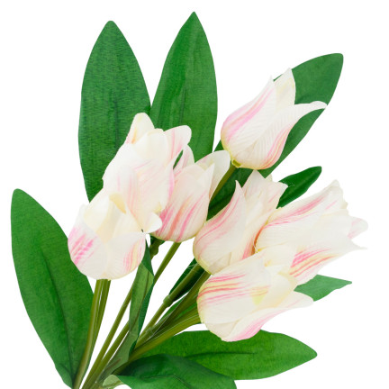 CV26811-2 TULIPAN DUŻY BUKIET TULIPANÓW X9 różowe SZTUCZNE KWIATY TULIPANY W BUKIECIE