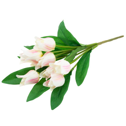 CV26811-2 TULIPAN DUŻY BUKIET TULIPANÓW X9 różowe SZTUCZNE KWIATY TULIPANY W BUKIECIE