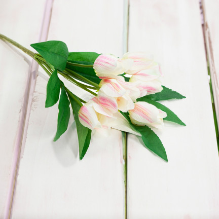 CV26811-2 TULIPAN DUŻY BUKIET TULIPANÓW X9 różowe SZTUCZNE KWIATY TULIPANY W BUKIECIE