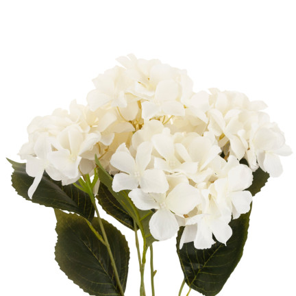 CV28571-1 HORTENSJA GĘSTY PIĘKNY BUKIET HORTENSJI SZTUCZNE KWIATY JAK ŻYWE BIAŁE X5