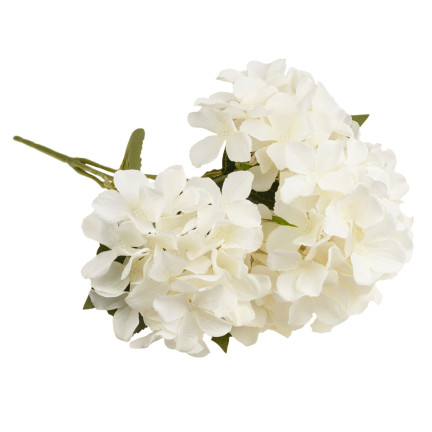 CV28571-1 HORTENSJA GĘSTY PIĘKNY BUKIET HORTENSJI SZTUCZNE KWIATY JAK ŻYWE BIAŁE X5