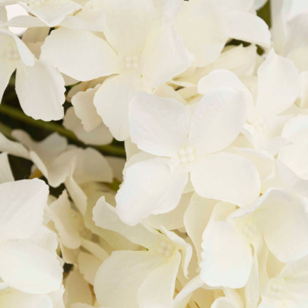CV28571-1 HORTENSJA GĘSTY PIĘKNY BUKIET HORTENSJI SZTUCZNE KWIATY JAK ŻYWE BIAŁE X5