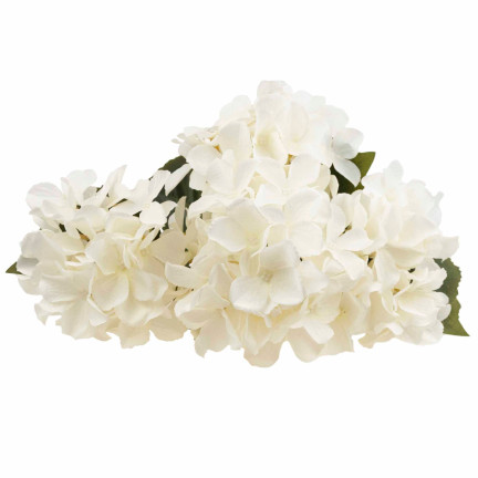 CV28571-1 HORTENSJA GĘSTY PIĘKNY BUKIET HORTENSJI SZTUCZNE KWIATY JAK ŻYWE BIAŁE X5