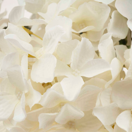 CV28571-1 HORTENSJA GĘSTY PIĘKNY BUKIET HORTENSJI SZTUCZNE KWIATY JAK ŻYWE BIAŁE X5