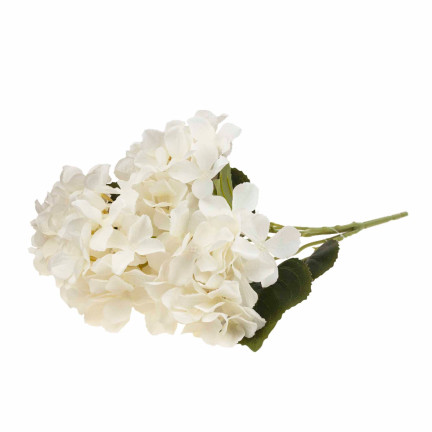 CV28571-1 HORTENSJA GĘSTY PIĘKNY BUKIET HORTENSJI SZTUCZNE KWIATY JAK ŻYWE BIAŁE X5