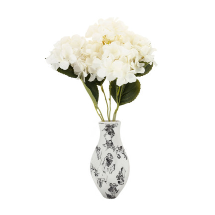 CV28571-1 HORTENSJA GĘSTY PIĘKNY BUKIET HORTENSJI SZTUCZNE KWIATY JAK ŻYWE BIAŁE X5