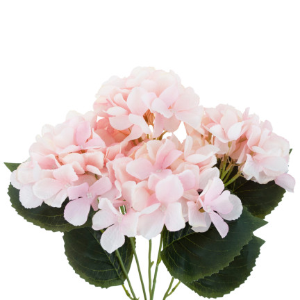 CV28571-3 HORTENSJA GĘSTY PIĘKNY BUKIET HORTENSJI SZTUCZNE KWIATY JAK ŻYWE RÓŻOWY X5