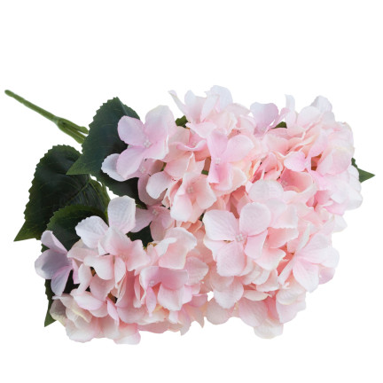 CV28571-3 HORTENSJA GĘSTY PIĘKNY BUKIET HORTENSJI SZTUCZNE KWIATY JAK ŻYWE RÓŻOWY X5