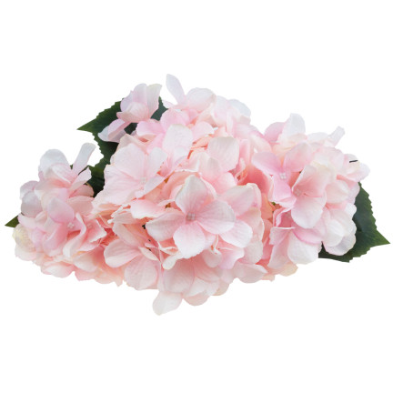 CV28571-3 HORTENSJA GĘSTY PIĘKNY BUKIET HORTENSJI SZTUCZNE KWIATY JAK ŻYWE RÓŻOWY X5