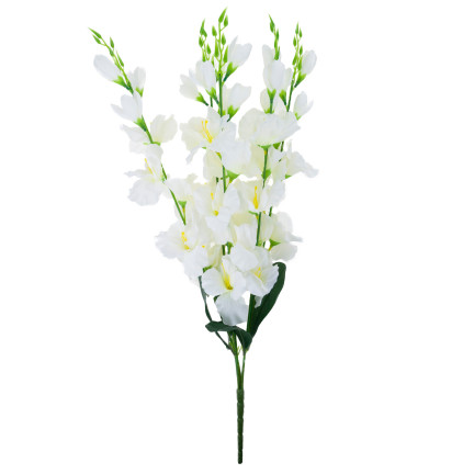 CV31140-15 SZTUCZNY MIECZYK GAŁĄZKA MIECZYKA OZDOBNA DEKORACYJNA DO WAZONU KWIATY