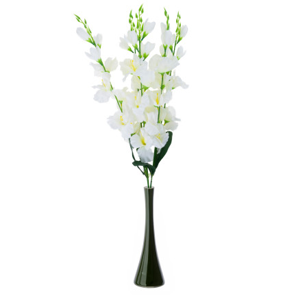 CV31140-15 SZTUCZNY MIECZYK GAŁĄZKA MIECZYKA OZDOBNA DEKORACYJNA DO WAZONU KWIATY