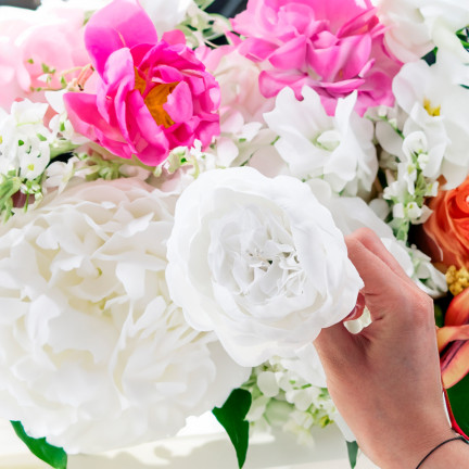 CV31160-1 PEONIA PIWONIA WYROBOWA GŁÓWKA KWIATOWA PEONII DO WIĄZANEK STROIKÓW