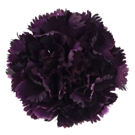 Goździk wyrobowy, główka kwiatowa, sztuczny, fioletowy, do stroików, 10cm