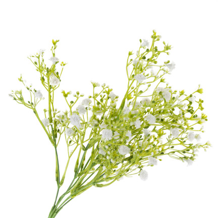 CV31709-1 SZTUCZNE KWIATY jak żywe GIPSÓWKA BIAŁA ozdoba na cmentarz na STROIK bukiet