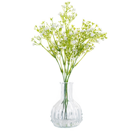 CV31709-1 SZTUCZNE KWIATY jak żywe GIPSÓWKA BIAŁA ozdoba na cmentarz na STROIK bukiet