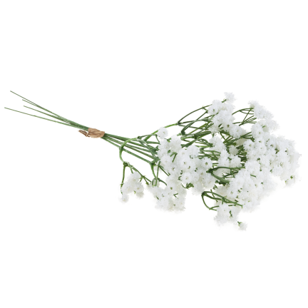 CV32934-1 GIPSÓWKA BUKIET 5xGAŁĄZKA OZDOBNA DEKORACYJNA Z KWIATKAMI DO WAZONU STROIKA