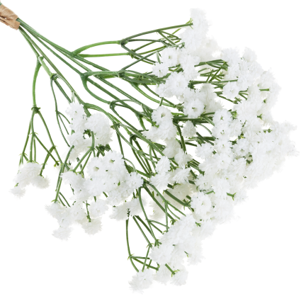 CV32934-1 GIPSÓWKA BUKIET 5xGAŁĄZKA OZDOBNA DEKORACYJNA Z KWIATKAMI DO WAZONU STROIKA