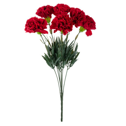 CV33067-4 GOŹDZIKI BUKIET GOŹDZIKÓW GĘSTE GAŁĄZKI LIŚCIE ŁODYGI KWIATY JAK ŻYWE