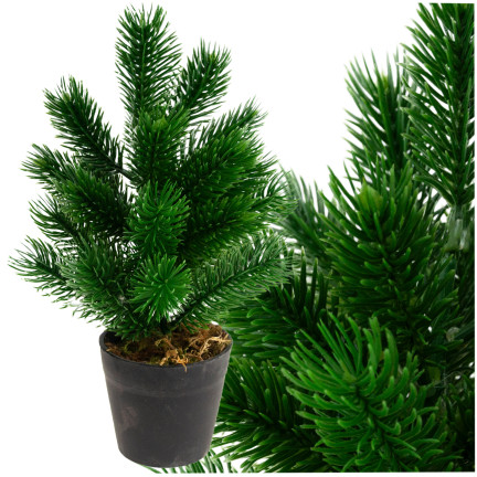 CV34057 CHOINKA W DONICZCE STROIK DEKORACJA ŚWIĘTA bOŻE NARODZENIE