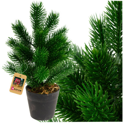 CV34057 CHOINKA W DONICZCE STROIK DEKORACJA ŚWIĘTA bOŻE NARODZENIE