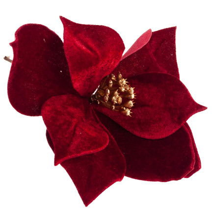 CV34101-6 GWIAZDA BETLEJEMSKA NA PIKU WELURA POINSECJA ŚWIĘTA CHOINKA