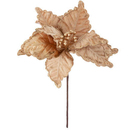 CV34186-3 GWIAZDA BETLEJEMSKA KWIAT POINSECJA NA CHOINKĘ DUŻA NA PIKU STROIK