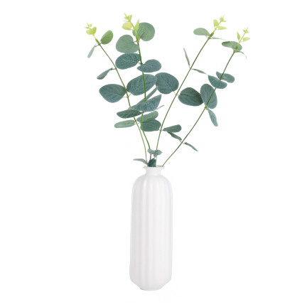 CV34936 Bukiet EUKALIPTUS LIŚCIE SZTUCZNA GAŁĄZKA 40CM WYPEŁNIACZ DO STROIKÓW