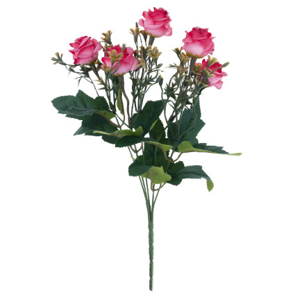 CV35767-MIX RÓŻA RÓŻYCZKI x5 BUKIECIK DEKORACJA RÓŻE BUKIET SZTUCZNYCH RÓŻ DEKORACYJNYC