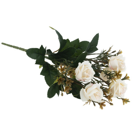 CV35767-MIX RÓŻA RÓŻYCZKI x5 BUKIECIK DEKORACJA RÓŻE BUKIET SZTUCZNYCH RÓŻ DEKORACYJNYC